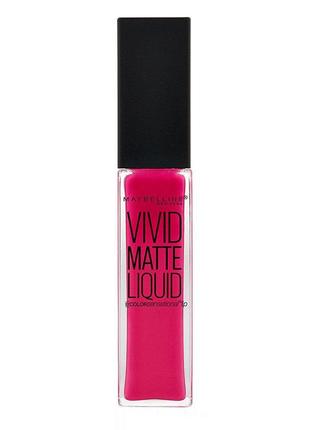 Блиск для губ maybelline new york color sensational vivid matte liquid3 фото