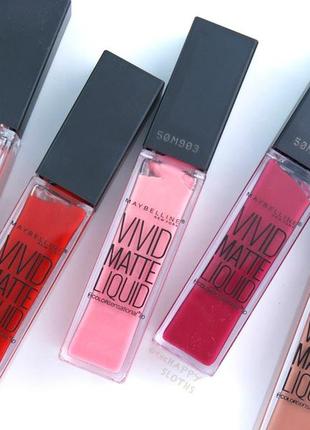 Блиск для губ maybelline new york color sensational vivid matte liquid