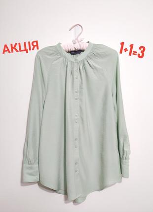 Красивая фисташковая блуза 1+1=31 фото