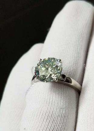 Кільце 925 муассанит 2.80 ct розмір 17.57 фото