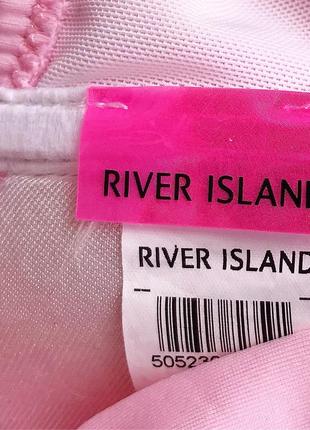 Шикарний ніжно рожевий верх купальника в рюші волани river island m5 фото