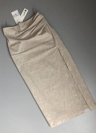 Ультра модна лляна спідниця zara