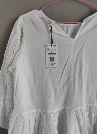 Блуза рукав фонарик мережка рубашка2 фото