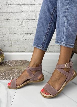Босоножки натуральный замш 36_41