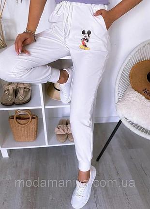 Трикотажные штаны джоггеры текстурная вязка