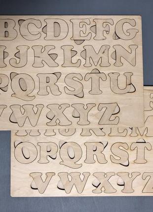 Дерев'яний алфавіт для дітей всіх віків англійська мова