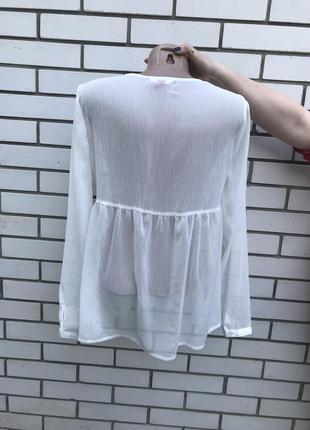 Прозрачная блузка,рубаха с баской,вышивка,кружево,этно стиль 3