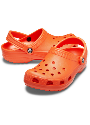 Сабо crocs classic clog кроксы классические мандариновые 10001 tangerine