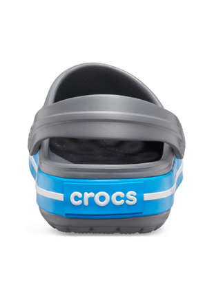 Сабо crocs crocband clog кроксы серые с синим 11016-07w-m10/w12 charcoal/ocean6 фото