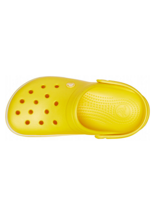 Женские сабо crocs crocband clog кроксы лимонные с белым 11016-7b0 lemon/white4 фото