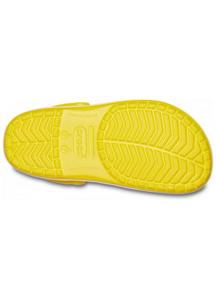 Женские сабо crocs crocband clog кроксы лимонные с белым 11016-7b0 lemon/white5 фото