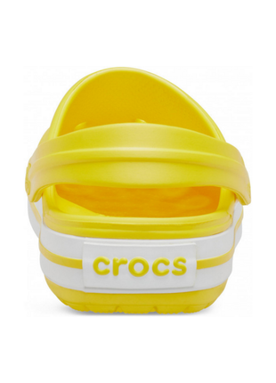 Женские сабо crocs crocband clog кроксы лимонные с белым 11016-7b0 lemon/white6 фото