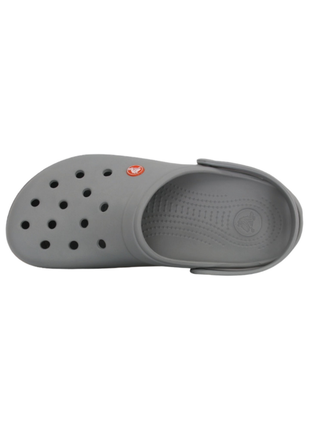 Жіночі сабо crocs crocband крокси сірі 11016-01ulight grey/navy4 фото