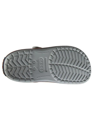 Жіночі сабо crocs crocband крокси сірі 11016-01ulight grey/navy5 фото