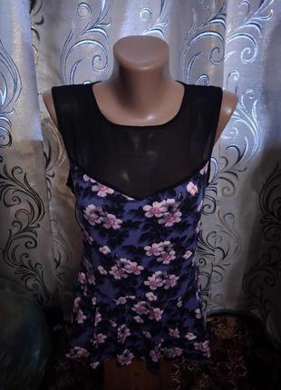 Очень красивая блуза с цветочным принтом george