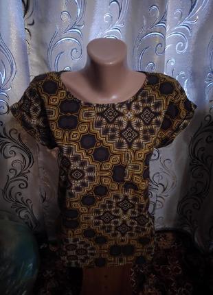 Лаконичная блуза с геометрическим принтом george1 фото