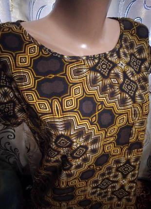 Лаконичная блуза с геометрическим принтом george3 фото