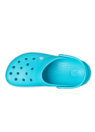 Женские сабо crocs crocband кроксы голубые 11016 pool4 фото