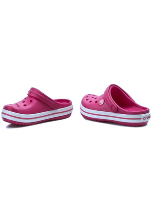 Женские сабо crocs crocband clog кроксы малиновые 11016 raspberry4 фото