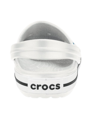 Женские сабо crocs crocband clog кроксы белые 11016-100 white6 фото