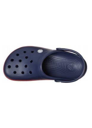 Сабо crocs crocband clog кроксы темно-синие 206594-0gv zipper bang navy4 фото