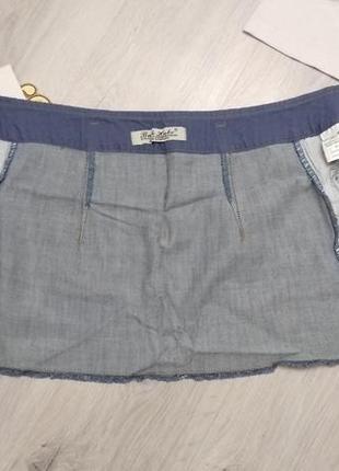 Классная мини юбка на запа́х. джинсовая летняя юбка5 фото