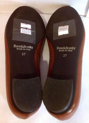 Стильные кожаные туфли на низком ходу от russell & bromley, р.37 код t07788 фото