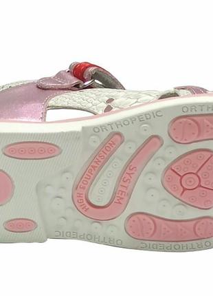 Ортопедичні шкіряні босоніжки сандалі літнє взуття для дівчинки 0577 bi&ki р.22,24,25,274 фото