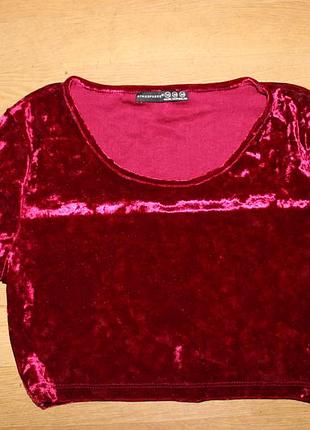 Бархатний топ , велюровий , футболка atmosphere