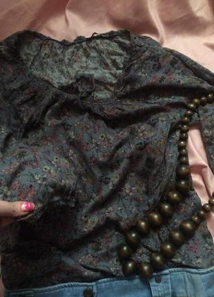 Платье с заниженной талией из комбинированного материала джинс+ вискоза2 фото