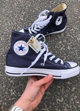 Converse hight navy blue жіночі кеди ♦️ конверси