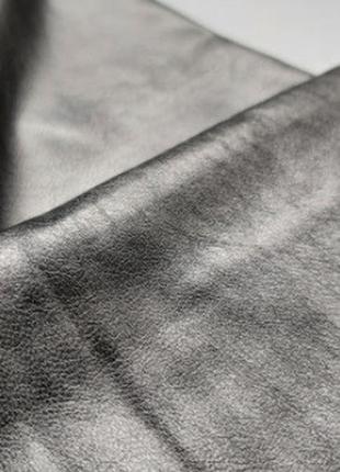 Мягкие лосины из эко кожи на высокой посадке с утяжкой размер хs, s.2 фото