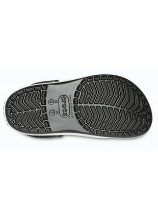 Женские сабо crocs crocband platform clog кроксы на платформе черные 205434 black/white5 фото