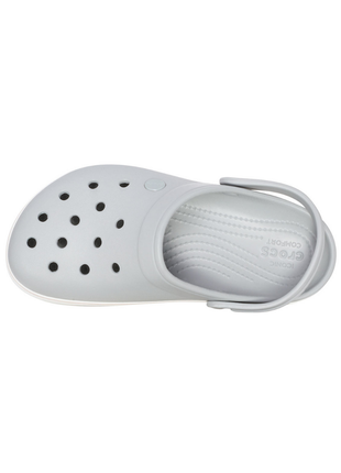 Жіночі сабо crocs crocband platform clog крокси на платформі сірі 205434 grey4 фото