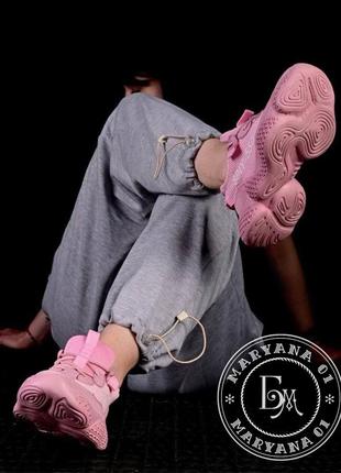 Жіночі кросівки adidas yeezy spiy-550 / рожеві5 фото