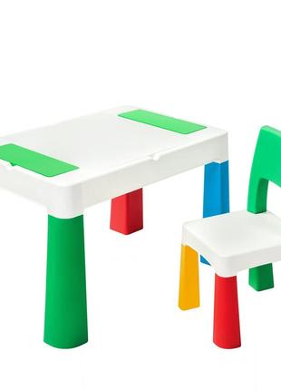 Детский многофункциональный столик 5в1 для игры в lego3 фото