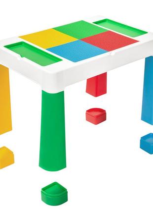 Детский многофункциональный столик 5в1 для игры в lego4 фото