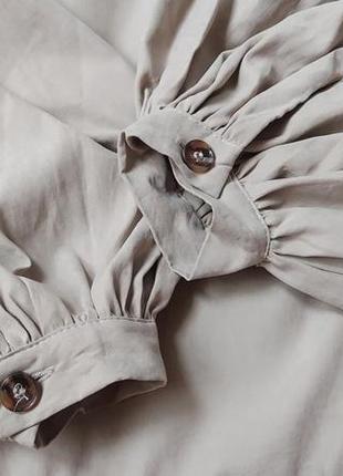 Топ блуза с объемными рукавами и круглым вырезом na-kd8 фото