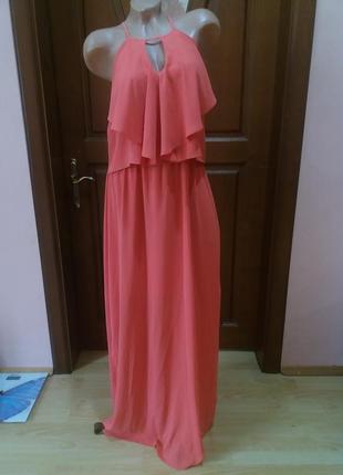 Платье шифон 14р в пол