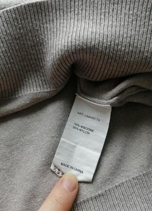 Светло-серый свитер-водолазка ostin4 фото