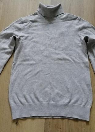 Светло-серый свитер-водолазка ostin5 фото