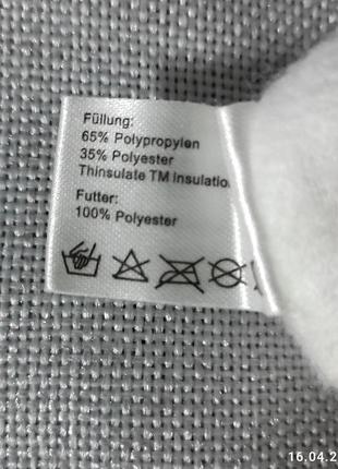 Вязаные перчатки thinsulate внутри на флисе 8/9 новые