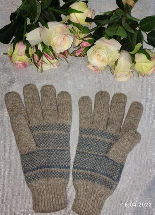 Вязаные перчатки thinsulate внутри на флисе 8/9 новые