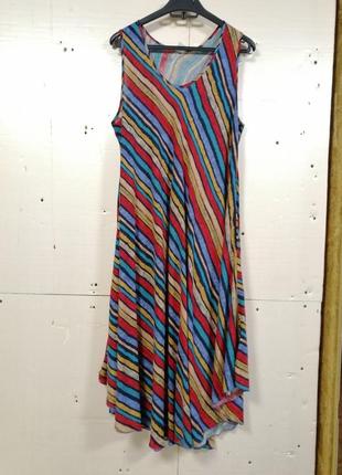 Сарафан для женщин "ламбада". летний. штапель.  модель из натуральной ткани ― штапель.  штапель – эт2 фото