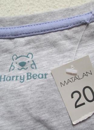 Мега классная хлопковая футболка батал принт ленивец harry bear ❣️❇️❣️7 фото