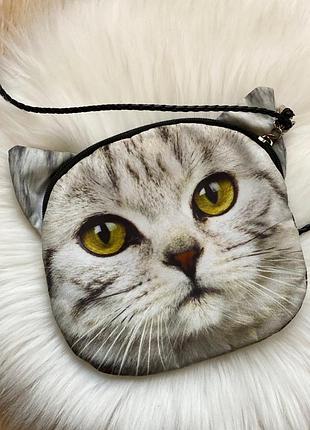 Сумочка кроссбоді з котиком🐱