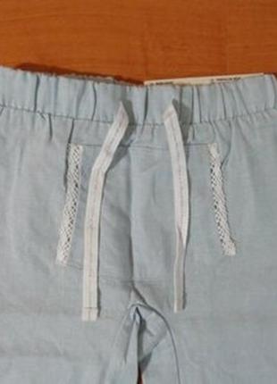 Льняные штанишки, бренду lupilu2 фото