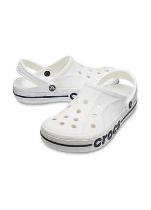 Кроксы сабо crocs bayaband clog white, кроксы унисекс2 фото