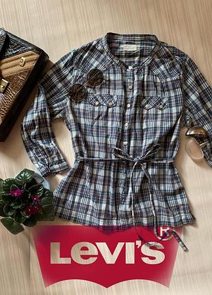Levis levies levi’s рубашка в клетку на пуговицах в клітинку на гудзиках блуза блузка