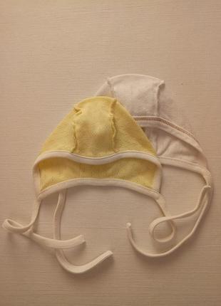 Шапочки 2шт.для новорожденного в роддом 0-2мес(35-40см) и много другого